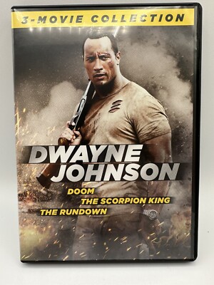 DWAYNE JOHNSON DVD 3-Movie Collection Doom, The Scorpion King & The Rundown 
