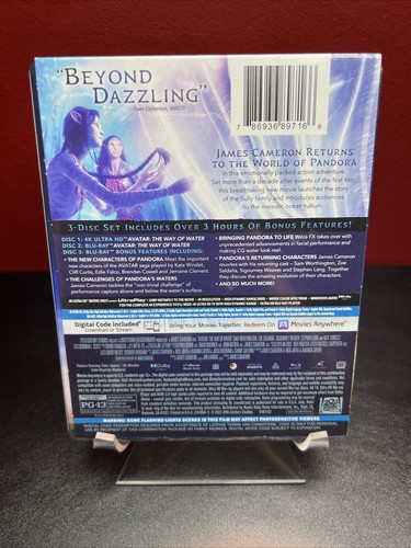 Avatar: The Way of Water Lenticular (4K UHD+Blu-ray+Digital+**MINT**Slipcover)