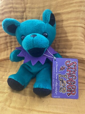 Grateful Dead Stagger Lee Bean Bear Collectibles by Liquid Blue 1998 Vintage 7''