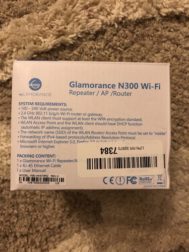 GLAMORANWS-WN578R2 300Mbps Wireless Router/AP /Router