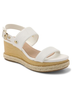 

Женские джутовые сандалии Allia на танкетке BCBGENERATION, белые со змеиным принтом, 1 дюйм, Белый, GN202810