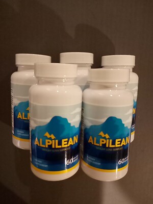 5 X Alpilean Weight Loss Support 300 capsules total,  Exp 5/2025