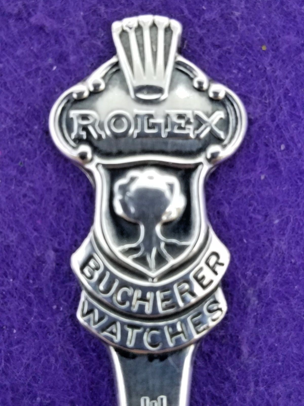 VINTAGE COLLECTOR ROLEX BUCHERER WATCHES  LUCERNE SOUVENIR SPOON