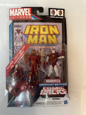 Marvel Universe Silver Centurion Vs Mandarin Comic Pack Iron Man 3.75  Figure S9