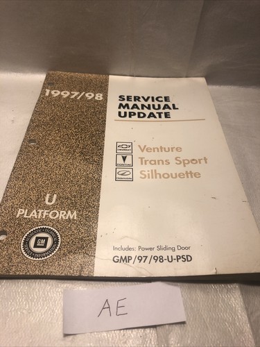 1997 1998 Chevrolet Service Manual Update U Platform Venture T...