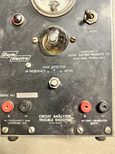 Vintage Doyle Electro Products Co. Trouble Shooter & Wigginton 5008 Testers
