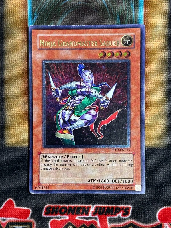 Yugioh Ninja Grandmaster Sasuke SOD-EN019 Ultimate Rare LP
