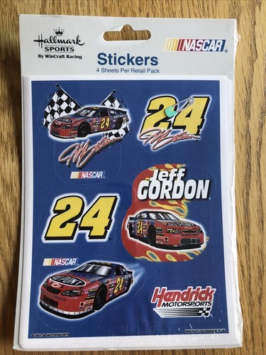 Rare - Hallmark Jeff Gordon Stickers - Nascar -WinCraft