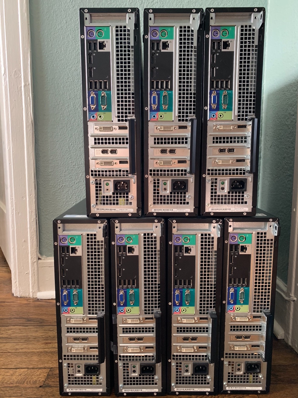 Lot of 7 Dell Optiplex 7010 SFF Intel Core i7-3770 3.40Ghz 8GB 480GB SSD DVDRW