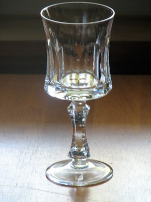 Villeroy & Boch MEDICI Panel Cut Crystal Clear Claret Wine - Set of 2