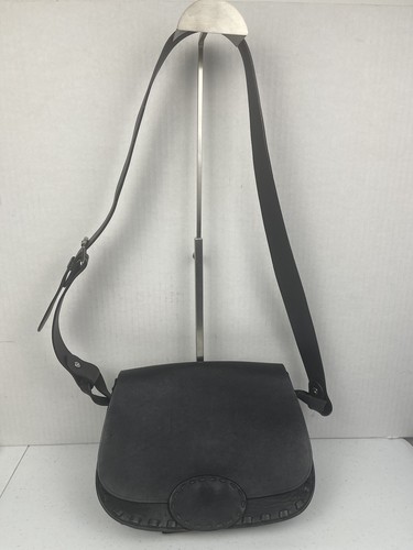 Banana Republic vintage バッグ 黒 本革 Banana Republic Vintage Black Leather Large Boho Satchel