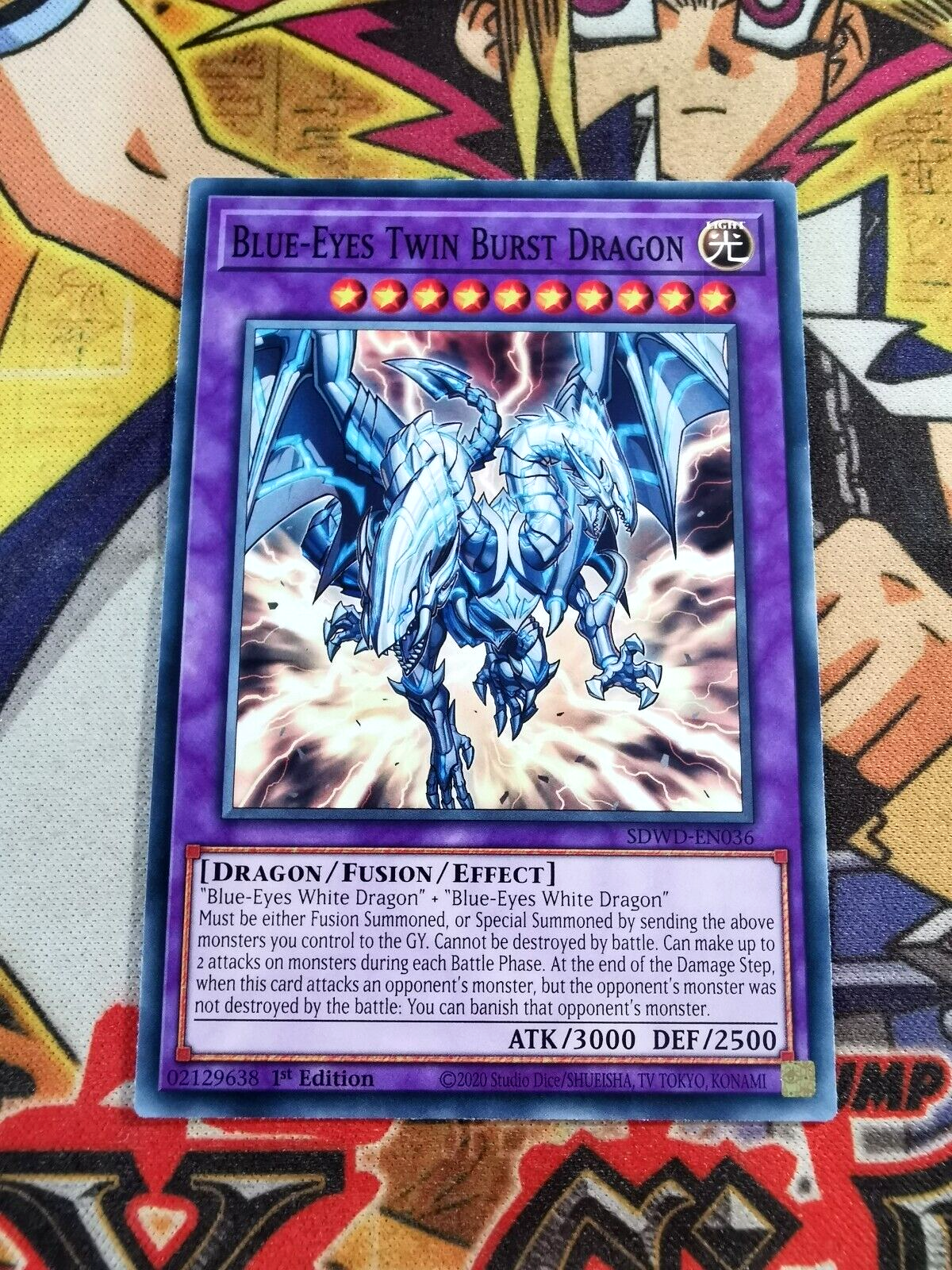Blue-Eyes Twin Burst Dragon – Yu-Gi-Oh! Karte SDWD-EN036 Common