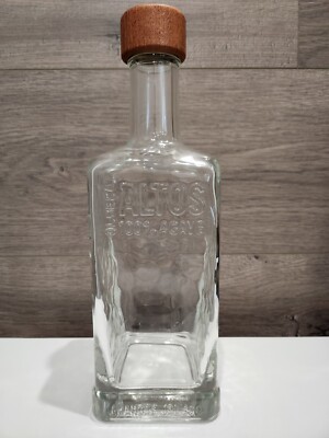 EMPTY OLMECA ALTOS Tequila Bottle 100% Agave Glass Liquor Mexico 750ml