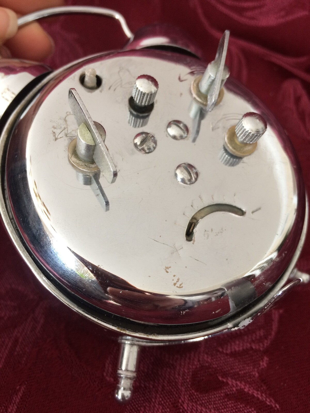 Vintage Soni Bell Alarm Clock - Pecking Rooster Animated