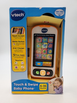 VTech Touch and Swipe Baby Phone, Orange 