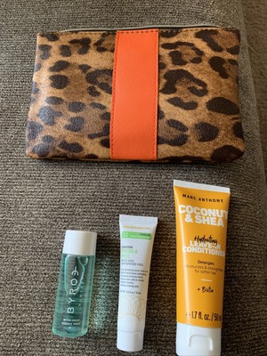 New Ipsy Glam Bag with 3 Products November 2022 Creature Comforts Leopard Print