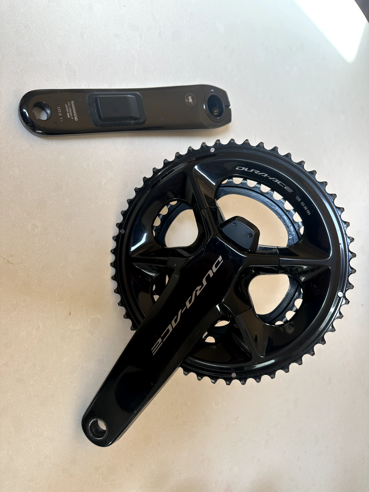 パーツ SHIMANO DURA-ACE FC-R9200P 12S 52-36T DURA ACE FC-R9200-P 12-speed Power Meter Crank 52/36T 175mm