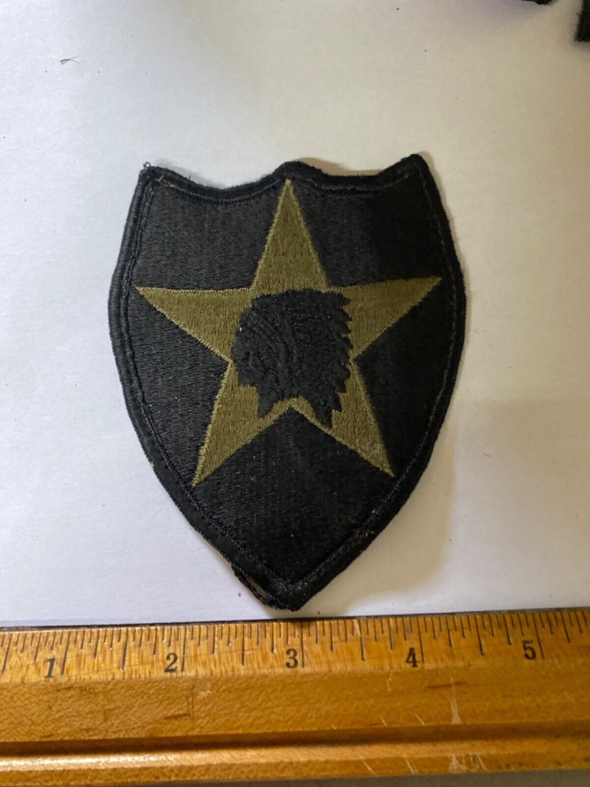 Vintage US ARMY 2nd INFANTRY DIVISION INDIAN HEAD STAR Patch Vintage US ARMY 2nd INFANTRY DIVISION INDIAN HEAD STAR Patch