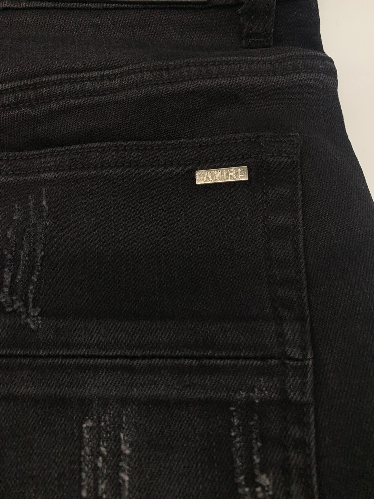 Pre-owned Amiri Cherub Black Jeans Size 32