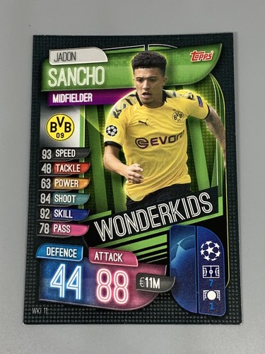 Jadon Sancho 2019-20 Topps Match Attax Champions League