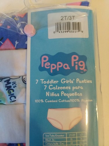PEPPA PIG Underwear Mega Value 7 pack Panties Toddler Girls Size 2T-3T FAST FREE