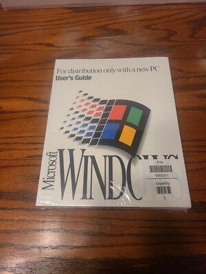 Vintage Microsoft Windows 3.1 User's Guide Brand New Sealed F7.2 Book