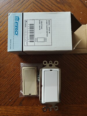 New X-10 Pro XPSS-IW XT-XPSSIW 3-Way Slave Switch Ivory White 125/277 VAC