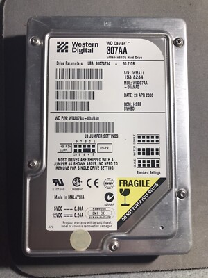 Western Digital Caviar 30.7GB Internal 5400RPM 3.5'' (WD307AA) HDD