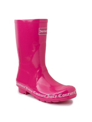 

JUICY COUTURE Женские розовые непромокаемые сапоги без шнуровки на блочном каблуке с полностью круглым носком, 10 м, Розовый, JC-TOTALLY