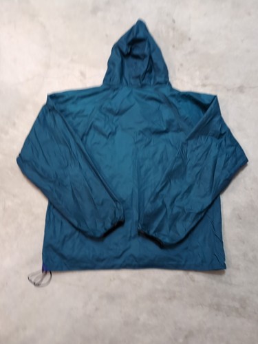 VTG Helly Hansen Jacket Mens XL Full Zip Green Nylon Lightweight Logo