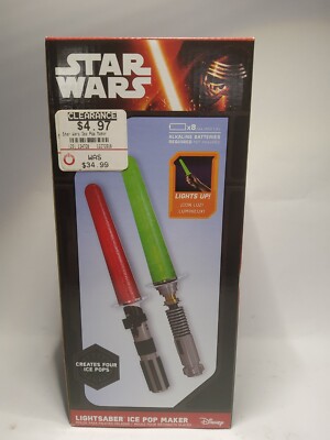 STAR WARS LIGHTSABER ICE POP MAKER SET BY DISNEY NIB SEALED