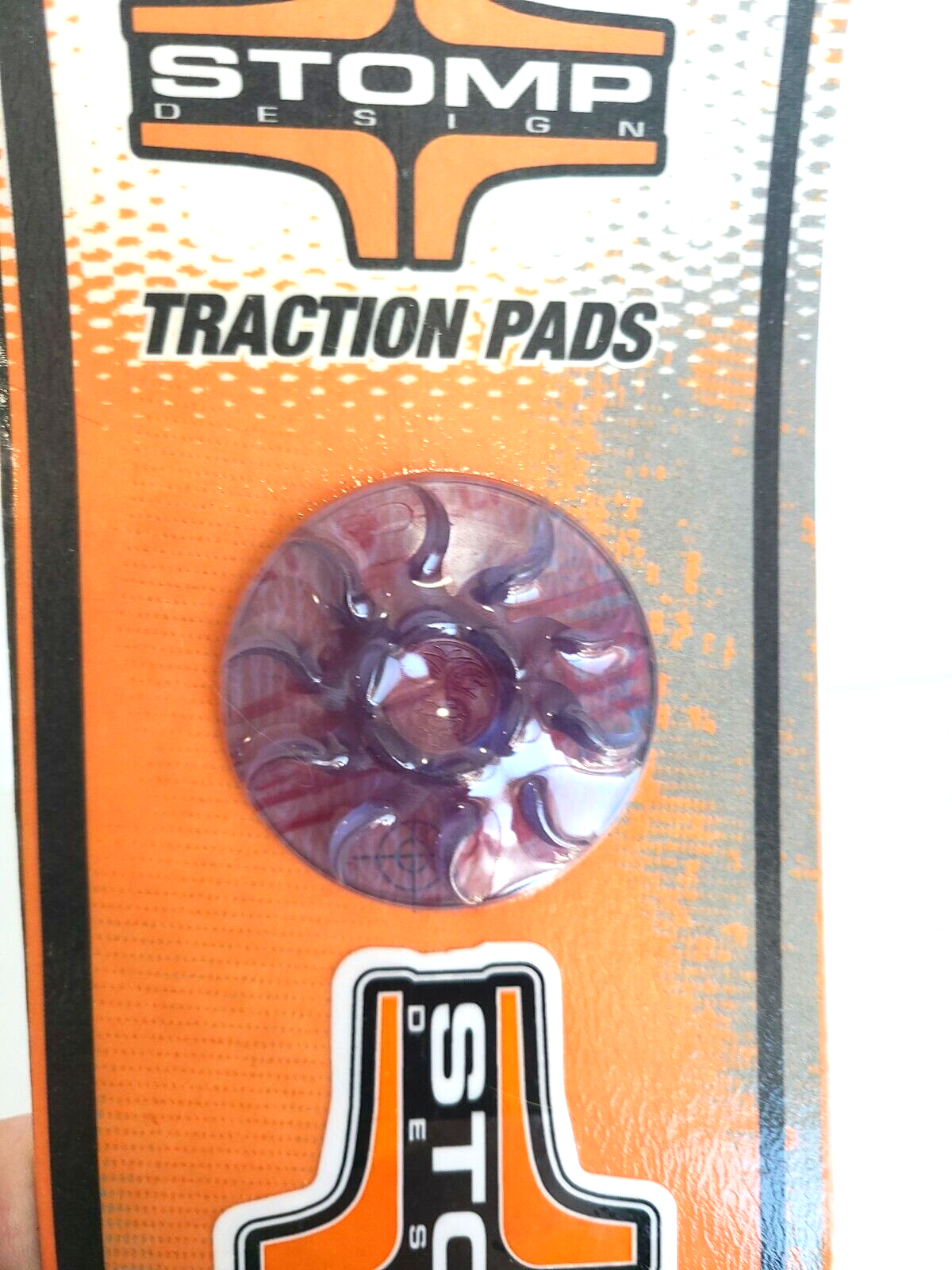 Stomp Design ~ Snowboard Traction Pads ~ Sun Design ~ Vintage ~ Made in USA