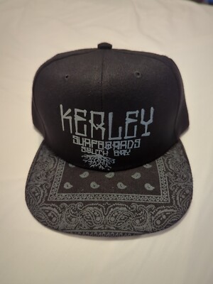 Baseball Cap Bandana Paisley Snapback Adjustable Hat  Black Flat Men