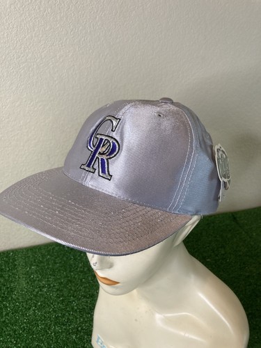 colorado rockies hat vintage hat cap silver deadstock snapback Baseball MLB
