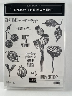 ENJOY THE MOMENT Stamp Set Stampin Up Good Things Little Note Birthday A22