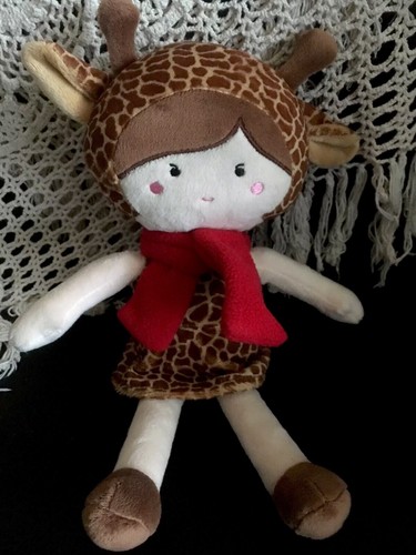 Doll Cloth Wearing Giraffe Dress / Costume By Hobby Lobby 9”