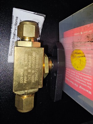 HAM-LET H6800BL1/2PSS  1/2'' 2-way Ball Valve, Brass,  New