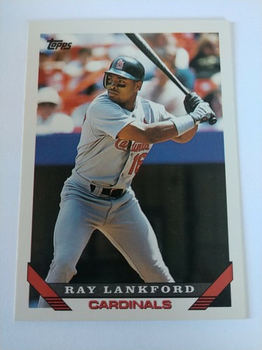 メジャーリーグ　カード　Ray Lankford 1993 Topps St. Louis Cardinals Baseball Card #386 Ray