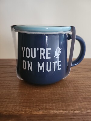 You're On Mute Coffee Mug w Coaster Set. NIP