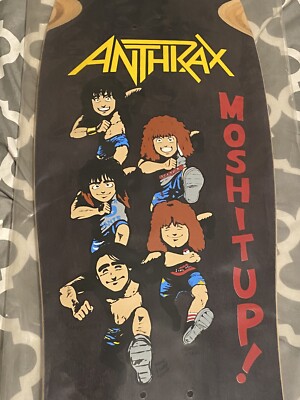 Anthrax Brand-X Deck New Old school metal Crossover Skateboard MOSh IT UP