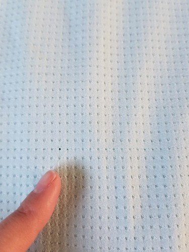 Womens Sz XL Lucy Mint Blue Tank Top Exercise Shelf Bra Vent Workout Shirt Gym