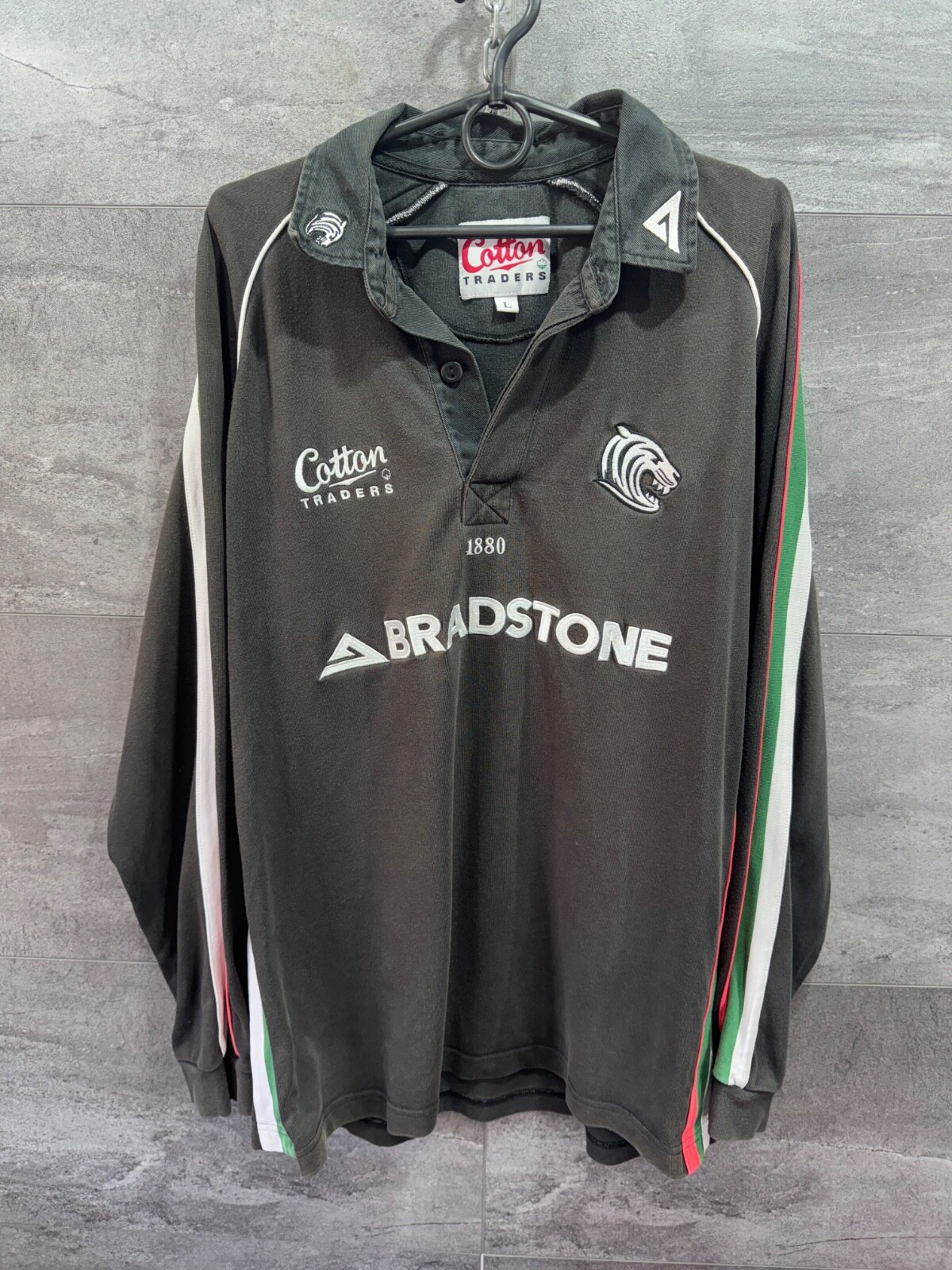 Leicester Tigers Cotton Traders Vintage Rugby Shirt