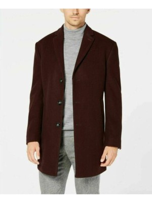 

CALVIN KLEIN Мужская однобортная куртка Prosper Burgundy, пальто, PROSO7ACX011