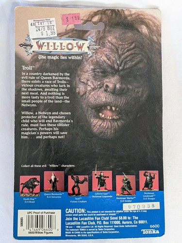 Willow Troll Evil Creature Tonka 3 Inch Figure LucasFilm 1988 NIP