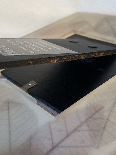 Brown Leaves Picture Frame Hand Cast Resin Thailand 6X6 /3X3 CBS Designs Vintage