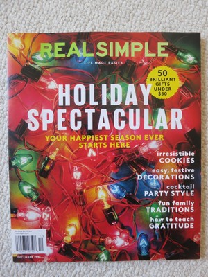 Real Simple Magazine December 2014 Holiday Spectacular