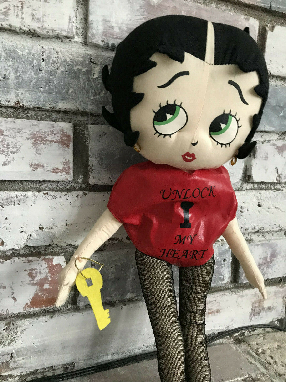 Betty Boop Unlock My Heart Valentine Plush Doll Kellytoy 19