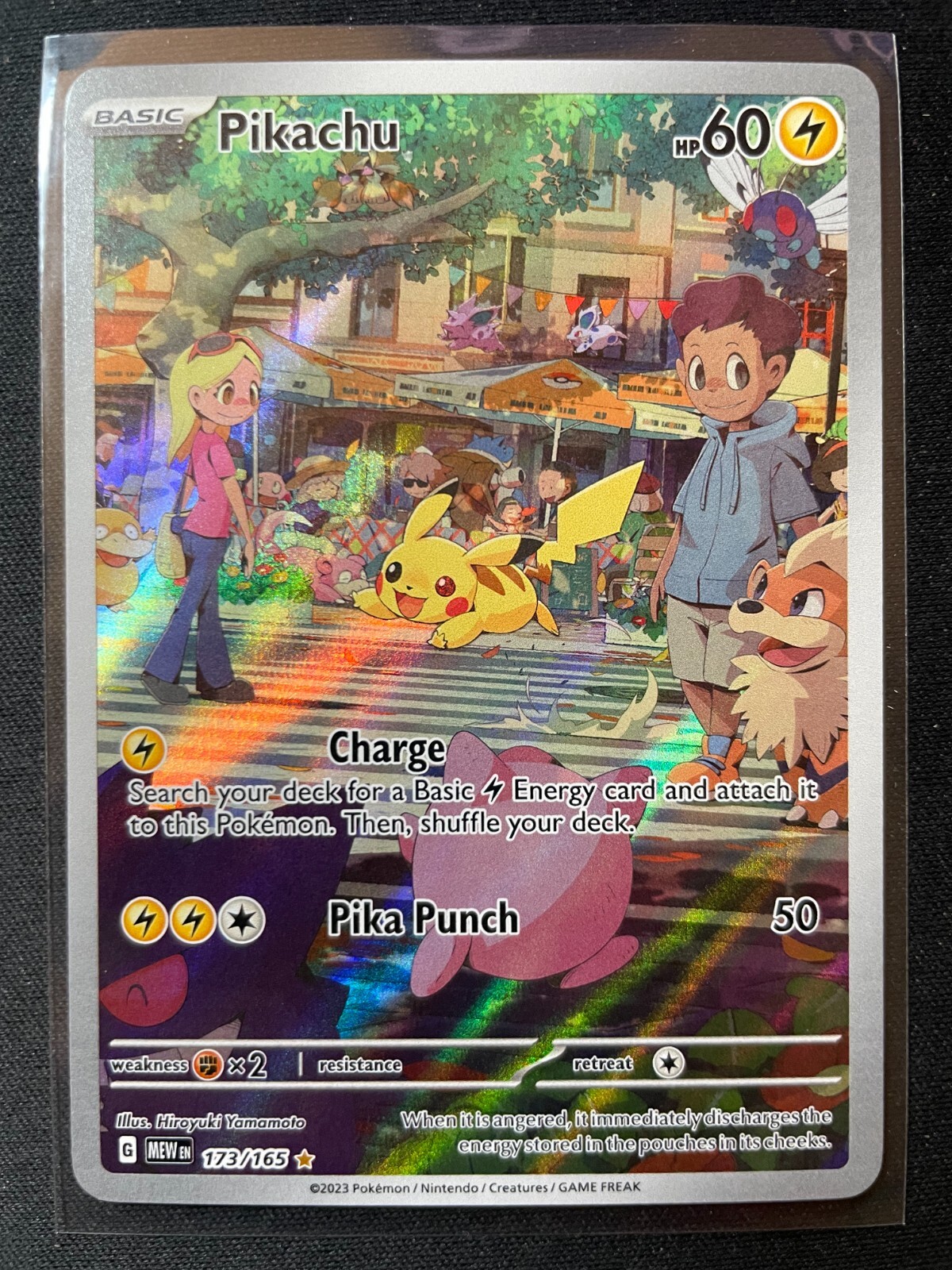 Pikachu Illustration Rare 173/165 SV Pokemon 151 2023 Pikachu Illustration Rare 173/165 SV Pokemon 151 2023