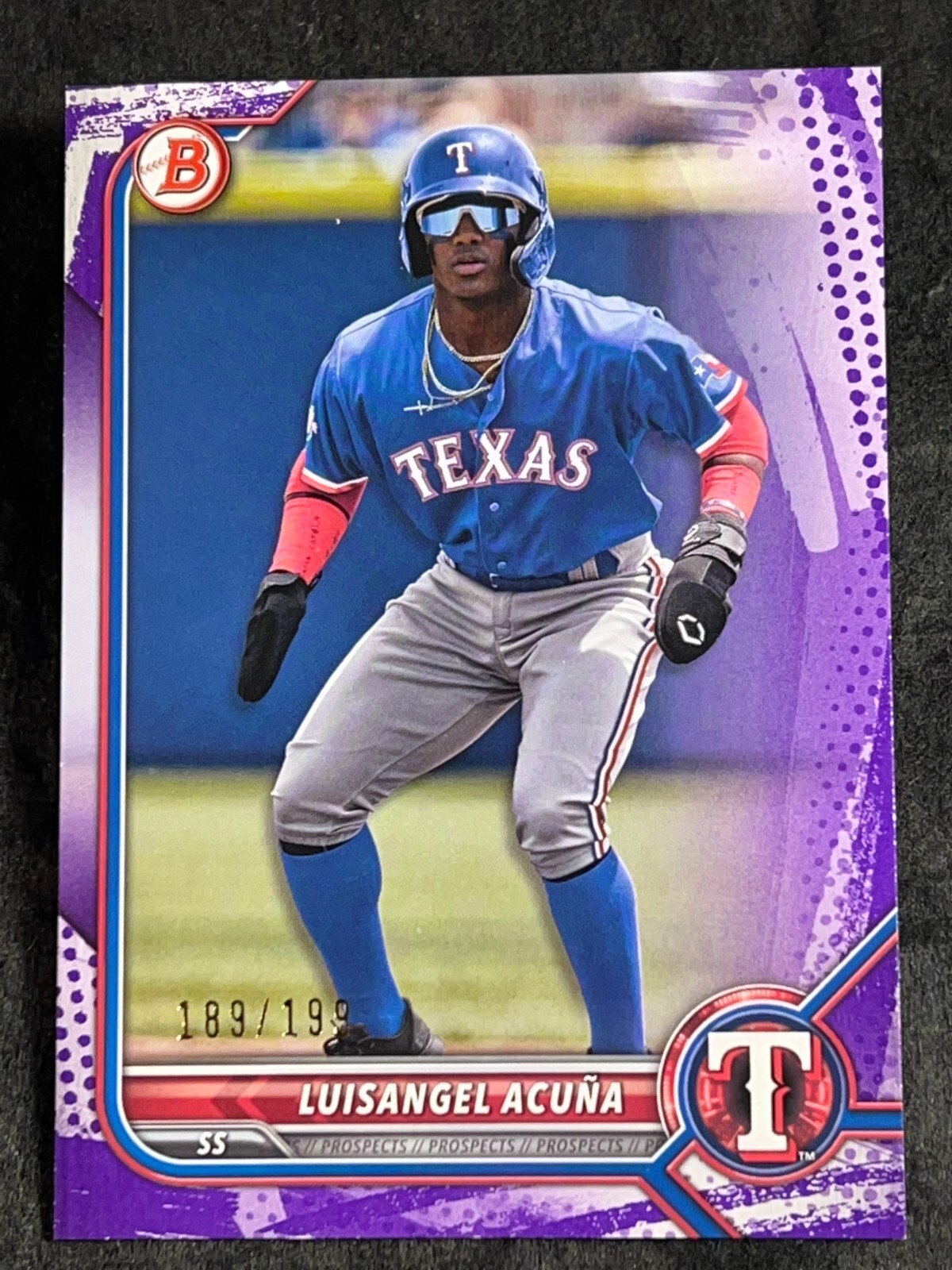 2022 Bowman Fuschia PROSPECT ROOKIE Luisangel Acuna 189/199