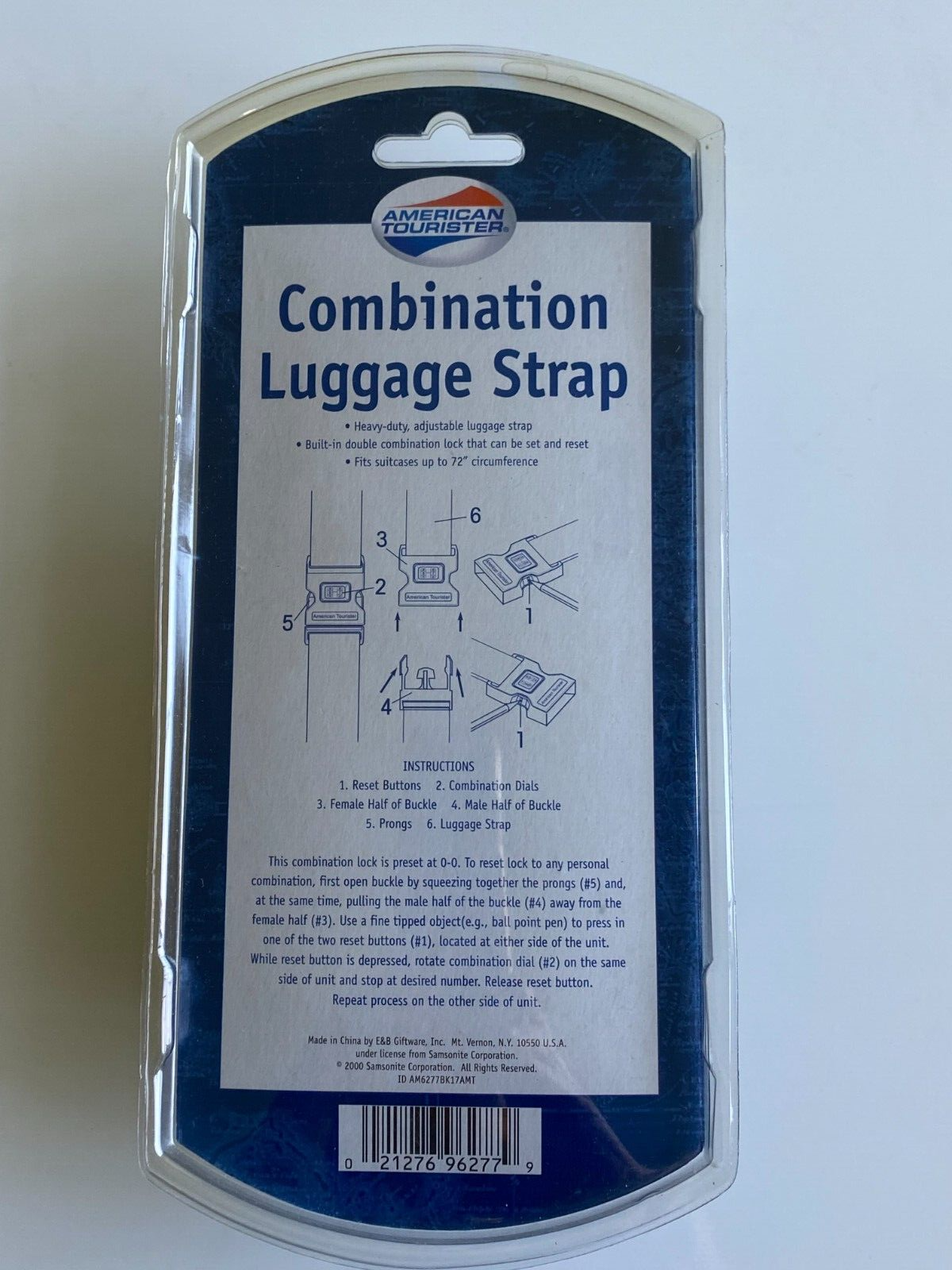 American Tourister Combination LUGGAGE STRP with Built in Combination LOCK